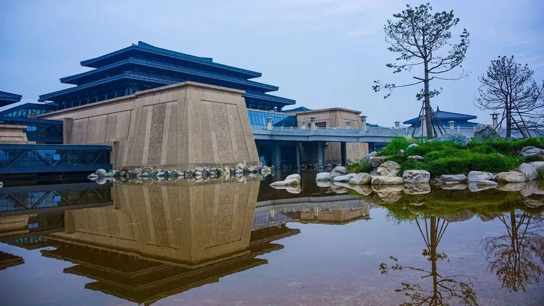 陕西历史博物馆秦汉馆建筑群外景